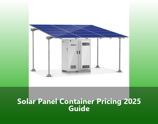 Solar Panel Container Pricing 2025 Guide
